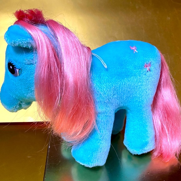 MY LITTLE PONY G1 1985 ORIGINAL HASBRO SOFTIES BOW TIE PONY COLLECTIBLE PLUSH - Picture 4 of 15